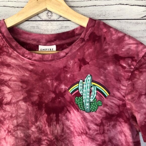 PacSun Empyre Red Tie Dye T-Shirt XS - Picture 4 of 4